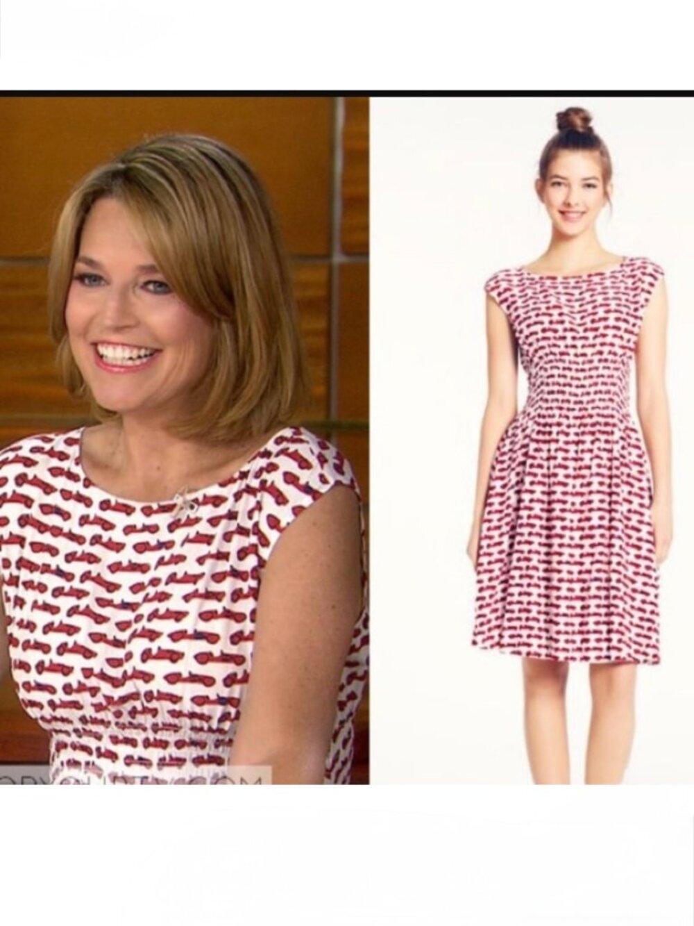 🌟 KATE SPADE 🌟 BLAIR MONACO RACING CAR PRINT SILK DRESS IVORY RED SZ 8